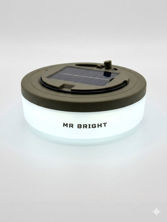 Mr. Bright® Camping Lamp met Camping Lichtsnoer 10 Meter - Oplaadbare Kampeerlamp - USB & Zonne-energie - LED Tentlamp - Oprolbaar - 8 Verlichtingsstanden - IPX4 Waterdicht van MR Bright — afbeelding 4