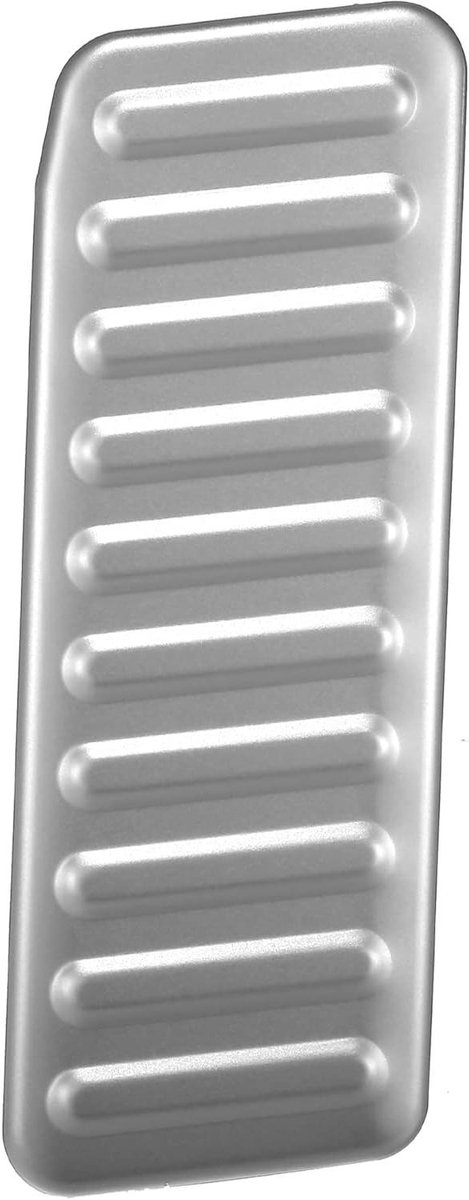 Voetensteun Pedaal - Antislip Cover - Comfortabel Rijden - Aluminium Constructie - 20 cm - Zilver