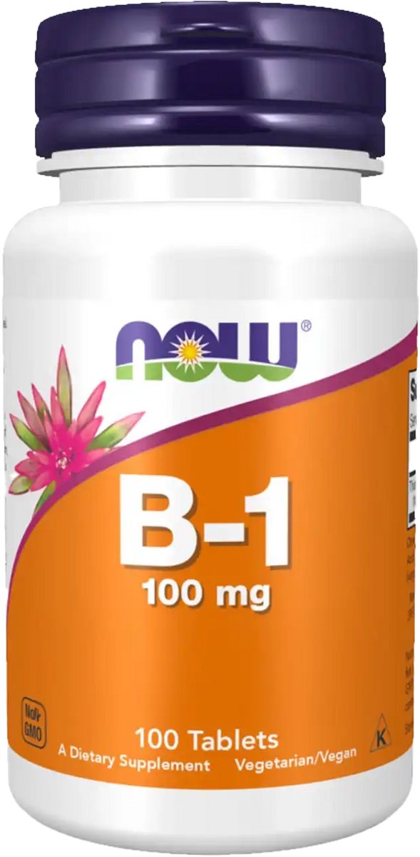 Now Foods B-1 100mg (100 tabs) Unflavoured - Vitaminen, mineralen & gezondheid - Vitaminen
