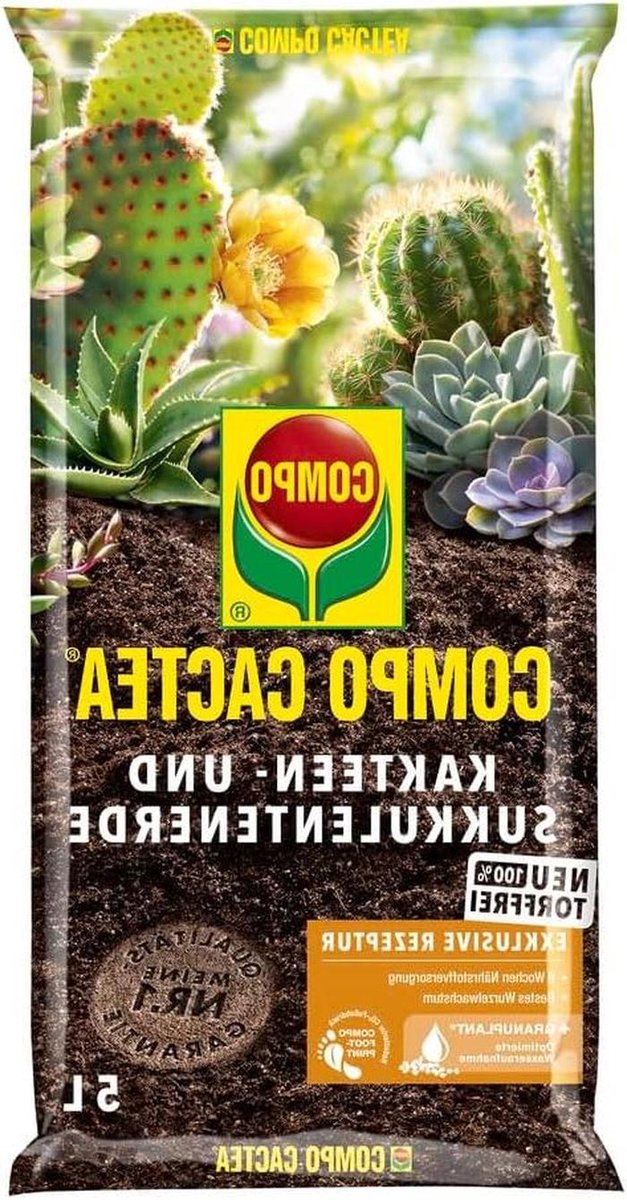 Cactus Aarde - Vetplant Grond - Planten Verzorgen - Turfvrij Recept - 5 Liter Zak - Bruin