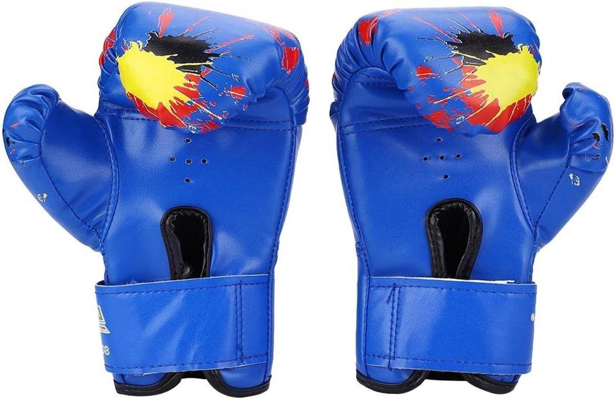 Kinder Bokshandschoenen - Trainingshandschoenen Sport - Kracht Ontwikkelen - Ademend Ontwerp - 2-11 Jaar - Blauw