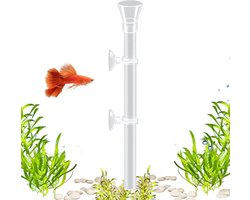 Aquarium voederbuis - Voederverdeler - Vissen voeren - Voorkomt morsen - 25 cm - Transparant
