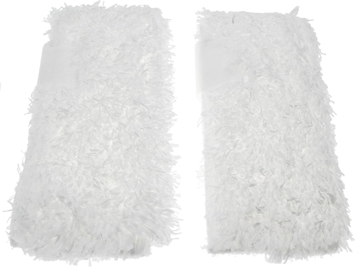 Stoomreiniger Doeken - Microvezel Pads - Streeploos Reinigen - Wasbaar Herbruikbaar - Set van 2 - Wit