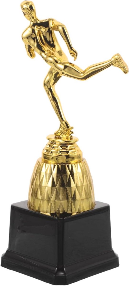 Trofee Beker - Gouden Award - Erkenning Succes - Gedetailleerde Afwerking - 21 cm - Goud