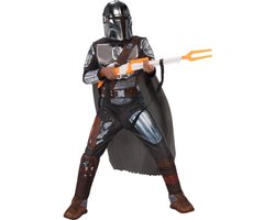 Rubies - Mando De Mandalorian Classic Kind Kostuum - Zwart, Zilver - Maat 116 - Carnaval - Verkleedkleding