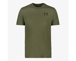 Under Armour Under Armour UA Left Chest Logo heren T-shirt donkergroen - Maat XL