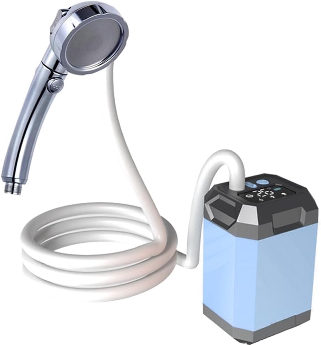 Draagbare Kampeer Douche - 5400Mah Oplaadbare Douche - Met Slim LED-Display - 3 Waterstraalmodi - Camping Douche - Buitendouche