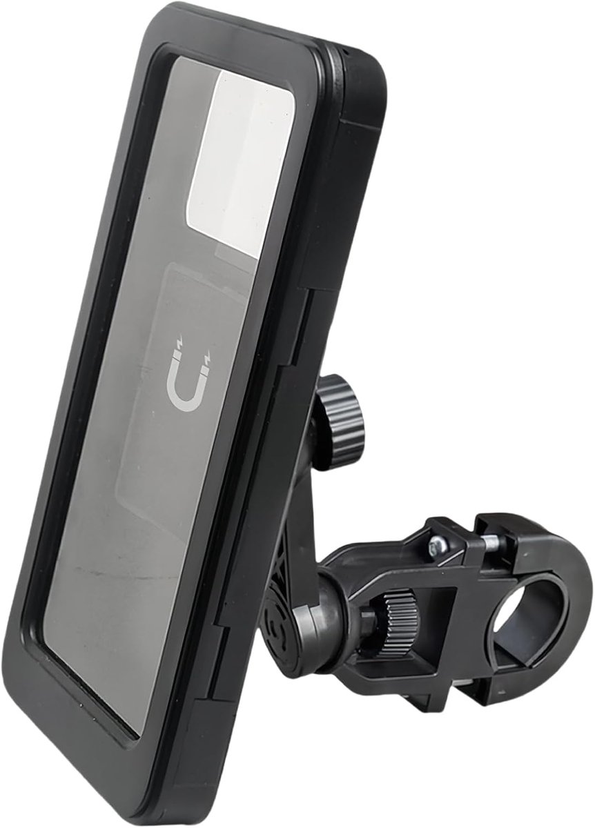 Telefoonhouder - Verstelbaar - telefoonstandaard bureau - Autohouder - Motor Telefoonhouder - Telefoon Houder - Waterdichte Telefoonhouder voor Motor en Elektrische Scooter -zwart