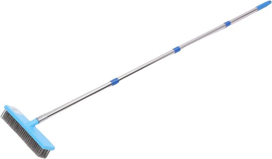 Staaldraadbezem - Buitenbezem - Terras Reinigen - Verstelbare Steel - 30 Cm Breed - Zilver — afbeelding 3