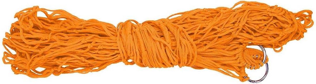 Nylon Hangmat - Dubbele Buitenhangmat - Ontspannen in de natuur - Compact en lichtgewicht - 270x80cm - Oranje