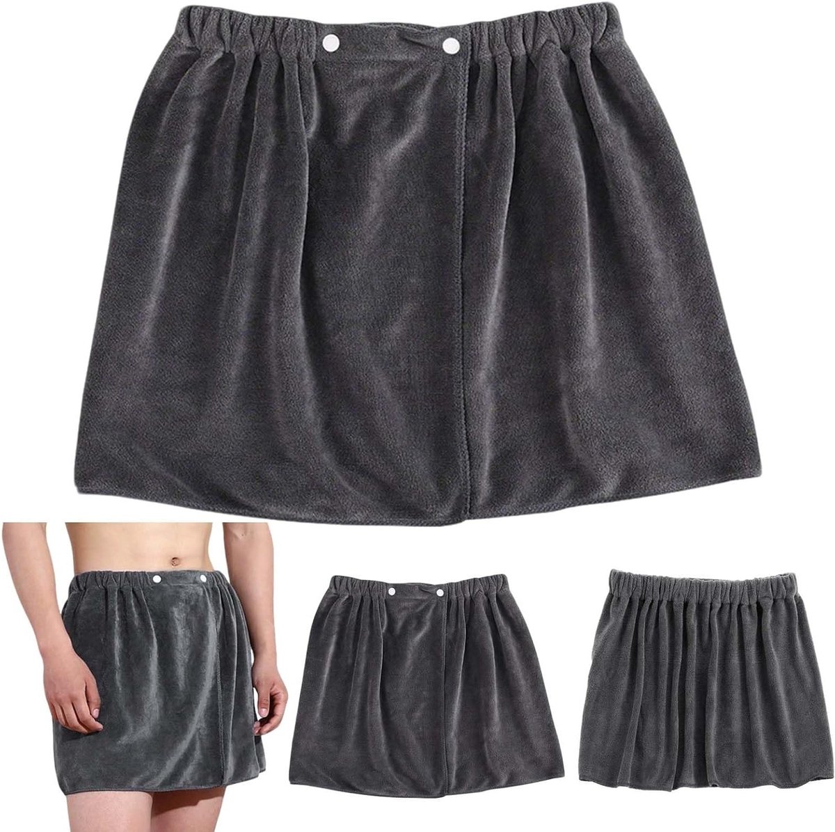 Saunakilt voor Mannen, Verstelbare Polyester Handdoek 40x150cm - Ideaal voor Sauna, Gym en Strand