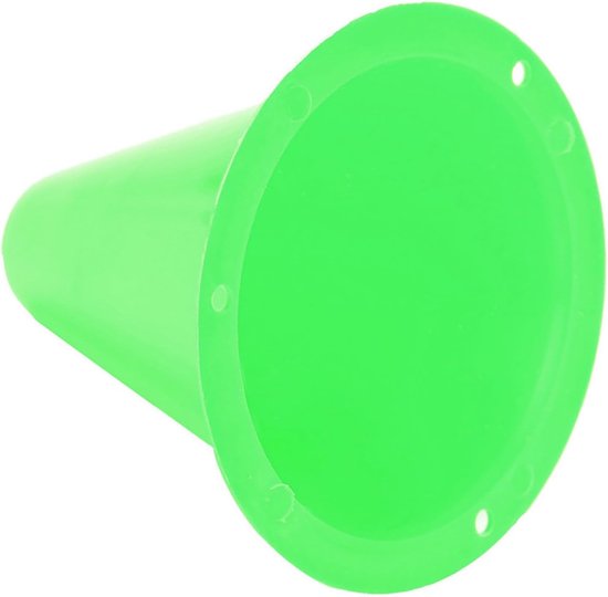 Trainingskegels Set - Markerhouders Plastic - Voetbal Training - Duurzaam PE Materiaal - 10 Stuks - Helder Rood — afbeelding 4