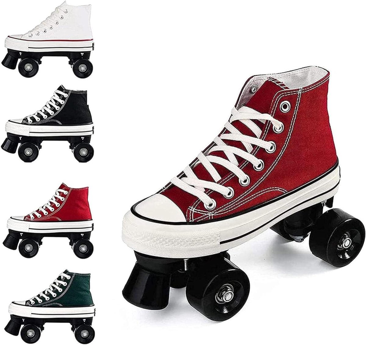 Rolschaatsen Canvas Dubbele Rij Buiten Plezier Ademend Bovenwerk – D