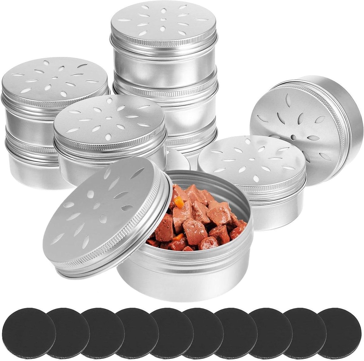 Hondentraining Geurboxen - Reukwerk Oefeningen - Honden Leren - Magneet Bevestiging - 10 Stuks - Aluminium