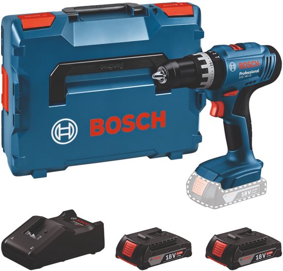 Bosch Professional GSB 18V-25 Accu klop-/schroefboormachine 18V 2.0Ah in L-Boxx – 06019K9302