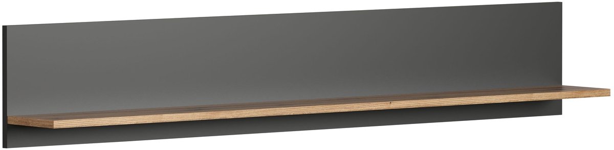 trendteam wandplank Esteban antraciet BHT 150 x 25 x 18 cm