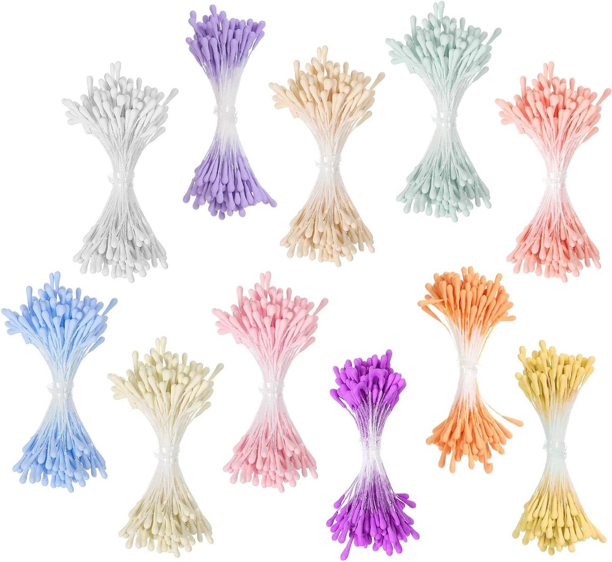 Bloem Meeldraden - Kunstmatige Pistels - Bloemen Maken - Dubbele Koppen - 1100 Stuks - Mee