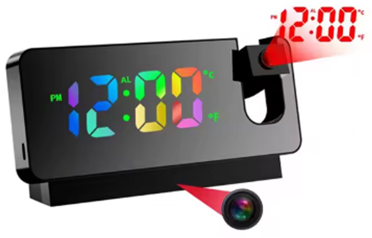 Camera Klok - Verborgen - Wifi - 32GB - Babyfoon