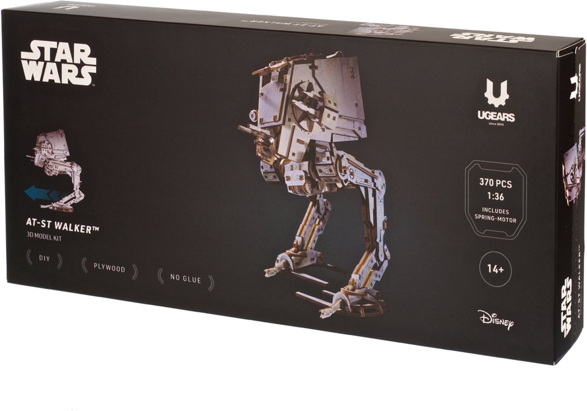 UGEARS 3D Modelbouw - At-St Walker - Star Wars - Mechanisch Bouwpakket Hout - Educatief Speelgoed — afbeelding 14