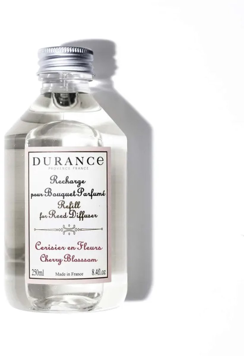 Durance - navulling geurstokjes - Cerisier en Fleurs - Kersen bloesem - 250ml