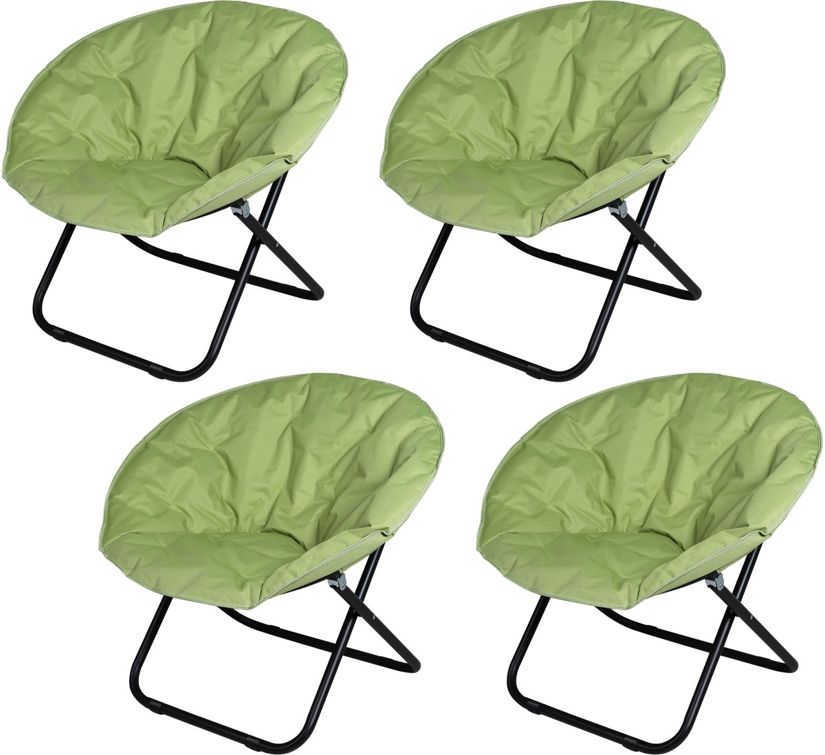 Set van 4 “LE ATLANTIS” love seats Olijfgroen Ø82 x H75 cm