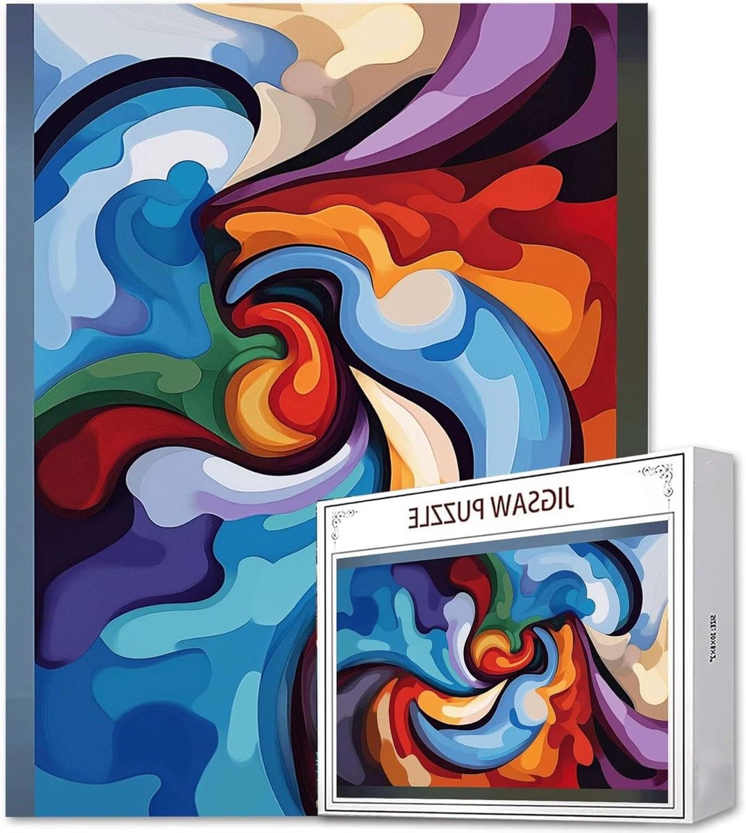 Puzzelmat - Legpuzzel - Ontspanning thuis - Abstract design - 2000 stukjes - Kleurrijk