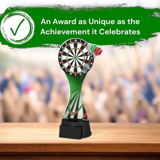 Dart Trofee - Prijs Acryl - Wedstrijd Prijzen - Uniek Exclusief - 190mm Hoog - Veelkleurig van Dart — afbeelding 3