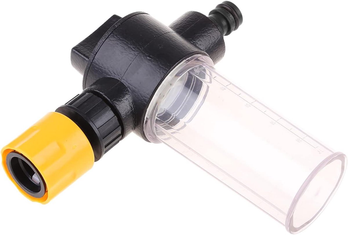 Schuim Kanon - Zeep Sproeier - Auto Wassen - Dubbele Functie - 14 x 10 x 6 cm - Zwart