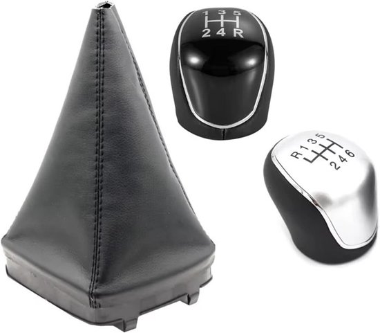 Versnellingspook Knop - Pookknop Handrem - Auto Interieur Upgrade - Ergonomisch Handball Design - 10x10mm - Zwart — afbeelding 3