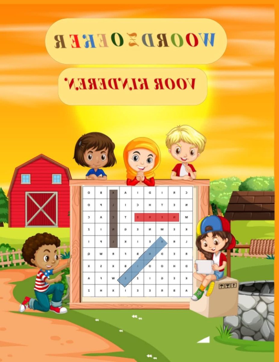 Woordzoeker Kinderen - Puzzelboek Leren - Educatief Spel - Met Oplossingen - 78 Pagina's - Niet Van Toepassing