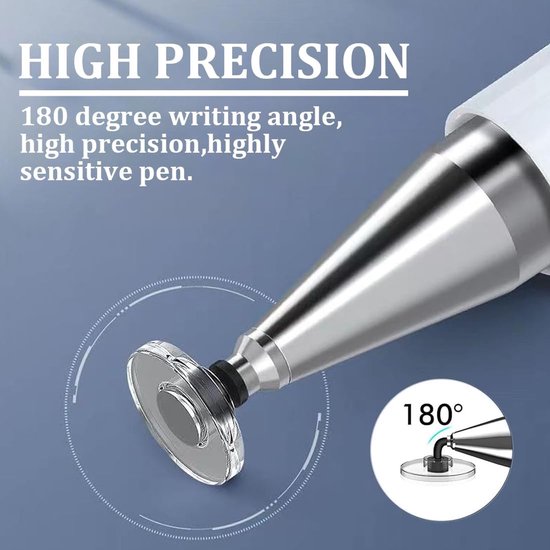 Tablet Pen voor Alle Tablets -3 Stuks - Silicone Touch Screen Pen - Rubber Nib + Disk - Stylus Pen- Capacitive Tablet Pen - Compatibel met Alle Tablets en Mobiele Telefoons — afbeelding 2