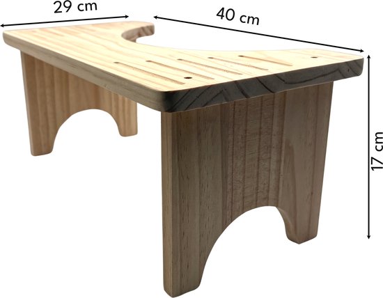 Purepeak Toiletkrukje - WC Krukje - Opvouwbaar - Volwassenen - Hout - Opstapkrukje van Purepeak — afbeelding 4