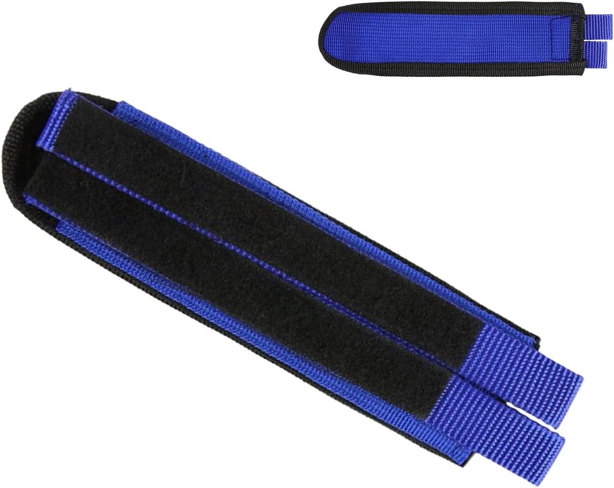 Fiets Pedaalbanden - Hometrainer Riemen - Fietsen Verbeteren - Verstelbaar Antislip - 25 x 9 x 1 cm - Blauw