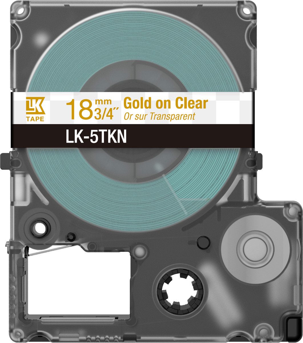 Epson LK-5TKN Goud, Transparant
