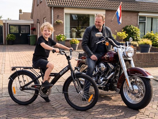 2Cycle Bike-Cargo kinderfiets 20 inch (6 tot 8 jaar) voor jongens zwart van 2Cycle — afbeelding 3