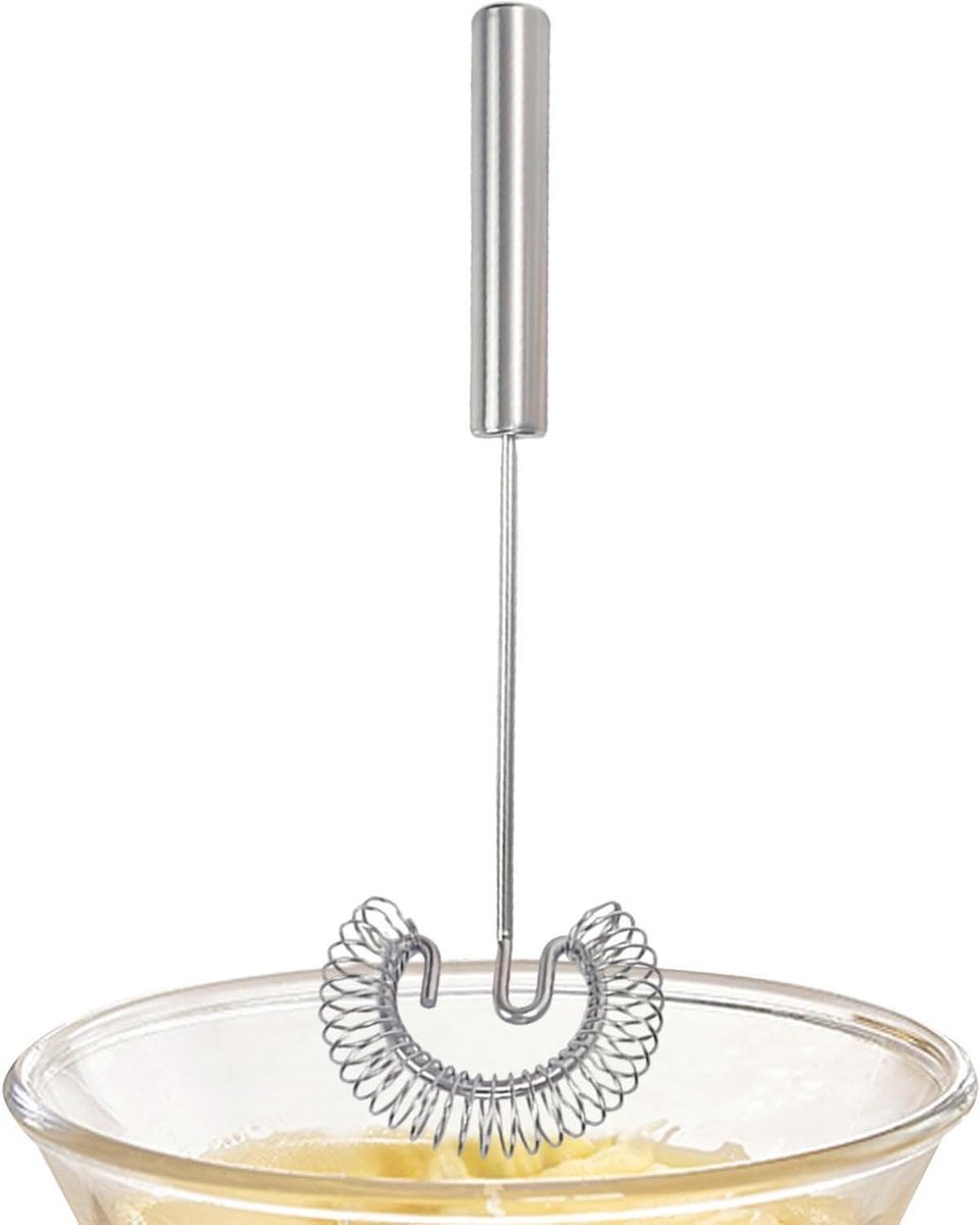 Eier Garde - Handmixer Garde - Keuken Mixen - Spiraal Structuur - 27 cm - Zilver