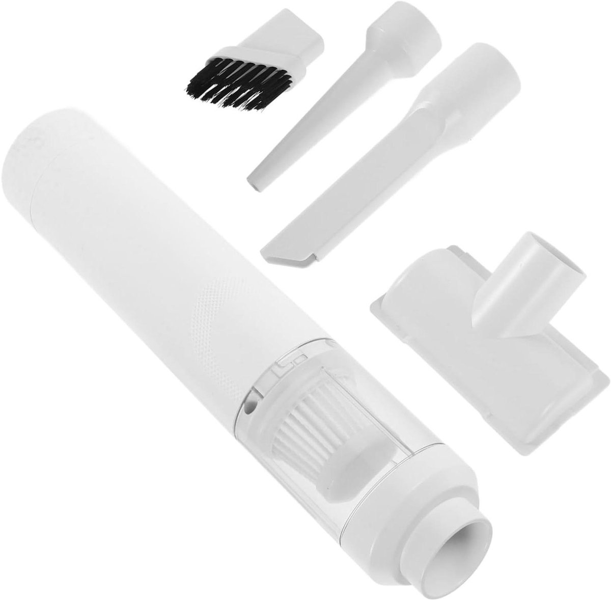 Draagbare Stofzuiger - Auto Waterzuiger - Auto Interieur Reinigen - Dubbele Nat-Droogfunctie - 27 cm Lengte - Wit