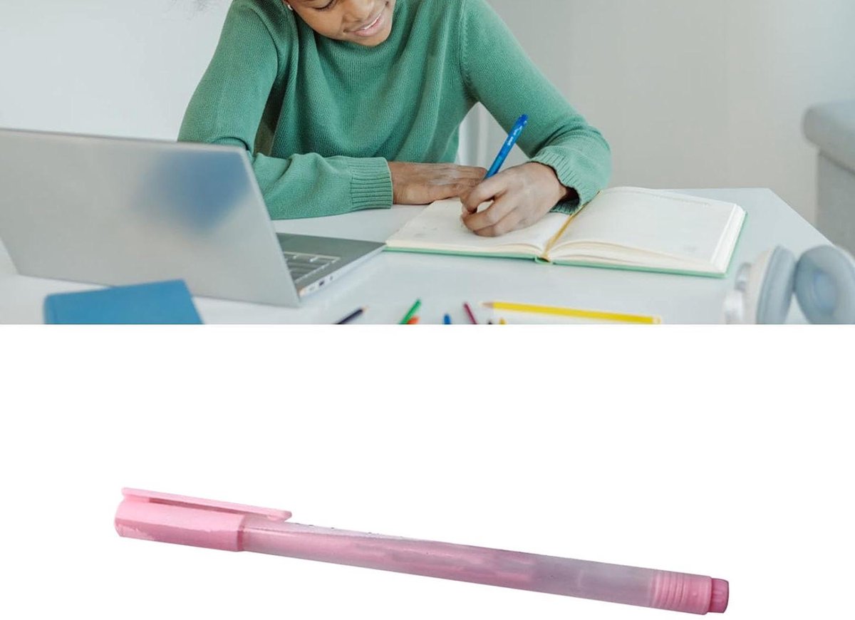 Balpen Lijmpen - Lijm Pen - Hobby en Knutselen - Sneldrogend 1 mm - 1 mm Punt - Roze