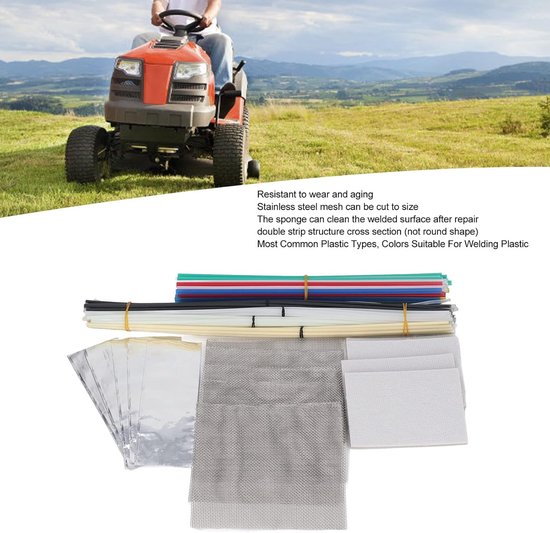 Plastic Lasstaven Set - Lasser Benodigdheden - Kunststof Reparatie - 7 Soorten Materialen - 106 Delen - 12 Kleuren — afbeelding 3