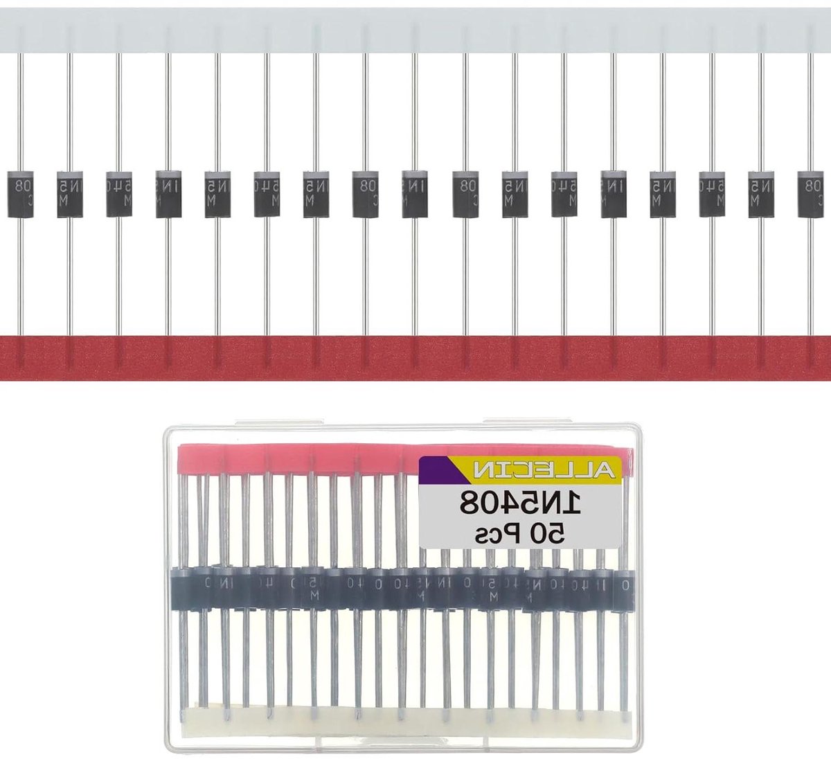 Gelijkrichter Diodes - Elektronische Componenten - Elektronische Experimenten - Hoge Stroombelastbaarheid - 1000V 3A - Zwart