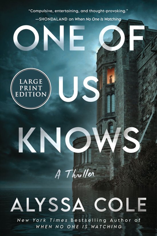 One of Us Knows [Large Print]: A Thriller - cover