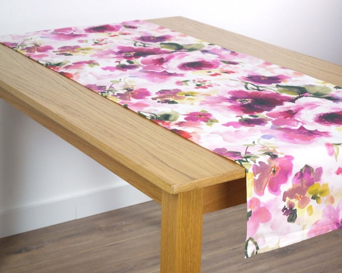 Tafelloper Pichler Flores FU - 50 x 150 cm - Tafellinnen / loper met bloemen