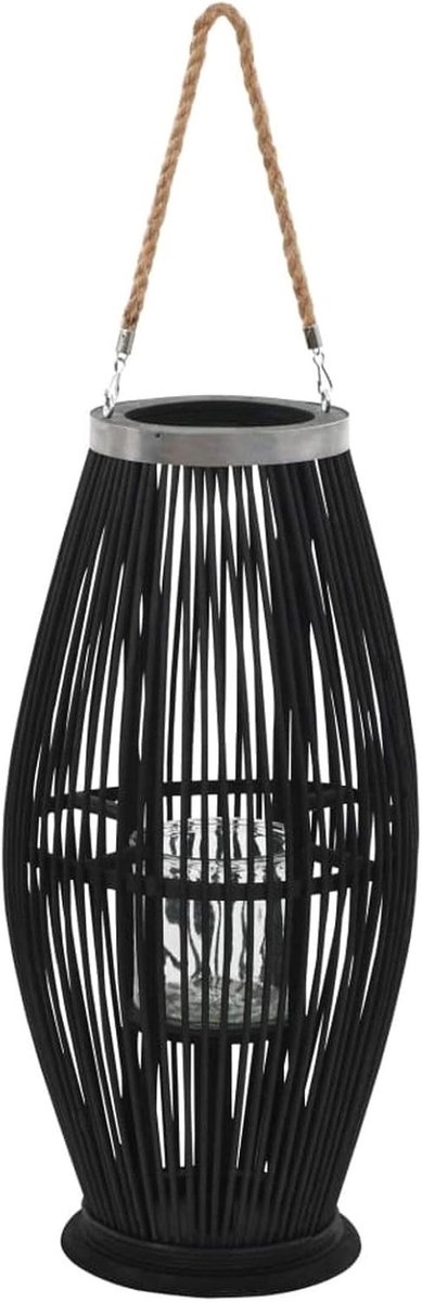 Hanglantaarn Houder - Buitenlamp Standaard - Tuin Decoratie - Natuurlijk Bamboe Materiaal 