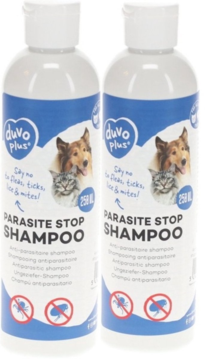 Duvo+ Anti-parasitaire Shampoo - Anti Vlo & Teek - Hond & Kat - 2 x - 250ml