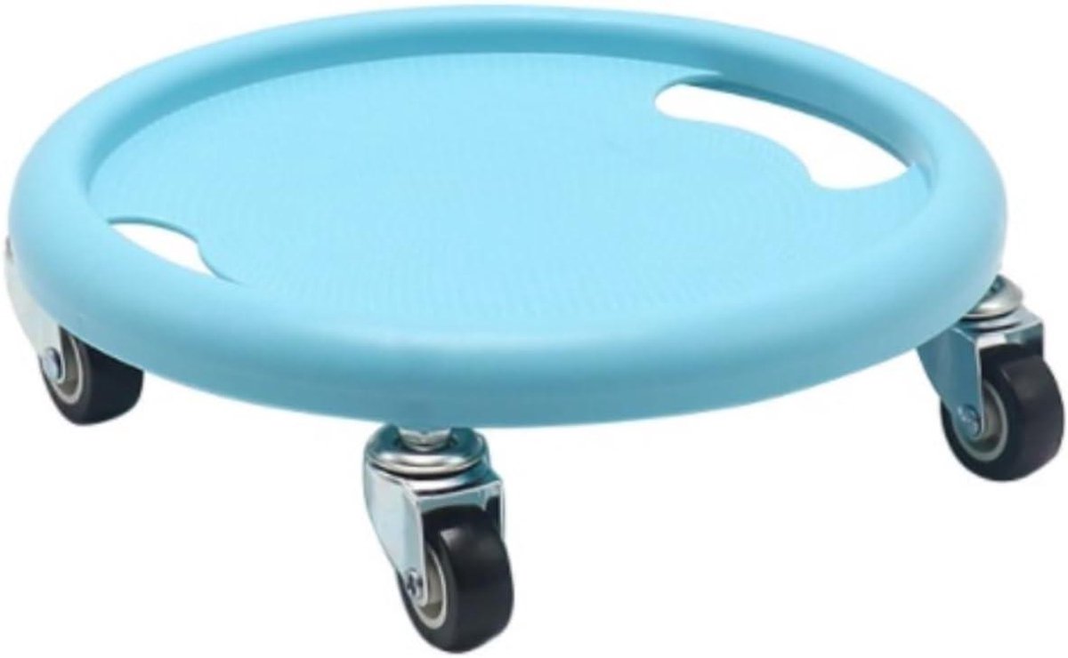 Buikspier Wiel - Core Trainer - Kracht Training - Gladde Oppervlakken - 27.5 cm - Blauw