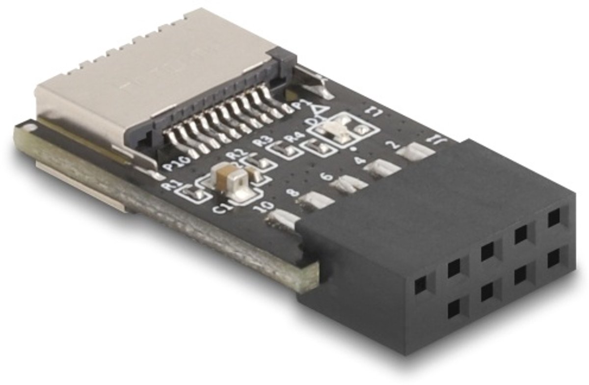Delock USB 2.0 Adapter Pin Header female to internal USB Type-E Key A female