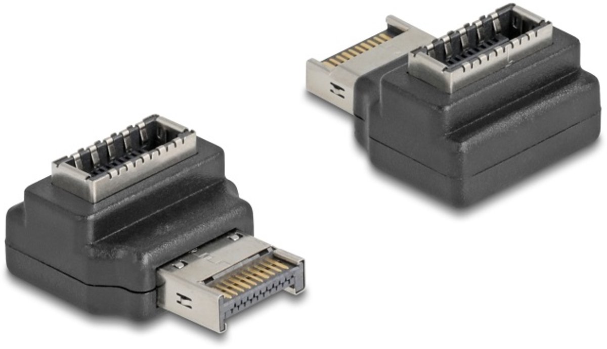 Delock Adapter USB 10 Gbps Type-E Key A male to female angled
