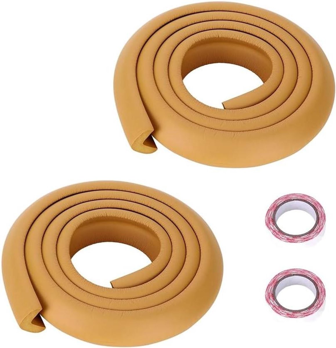 Randbescherming Schuimrubber - Hoekbescherming Baby - Kindveiligheid Huis - Extra Dikke Premium - 2 Meter - Bruin