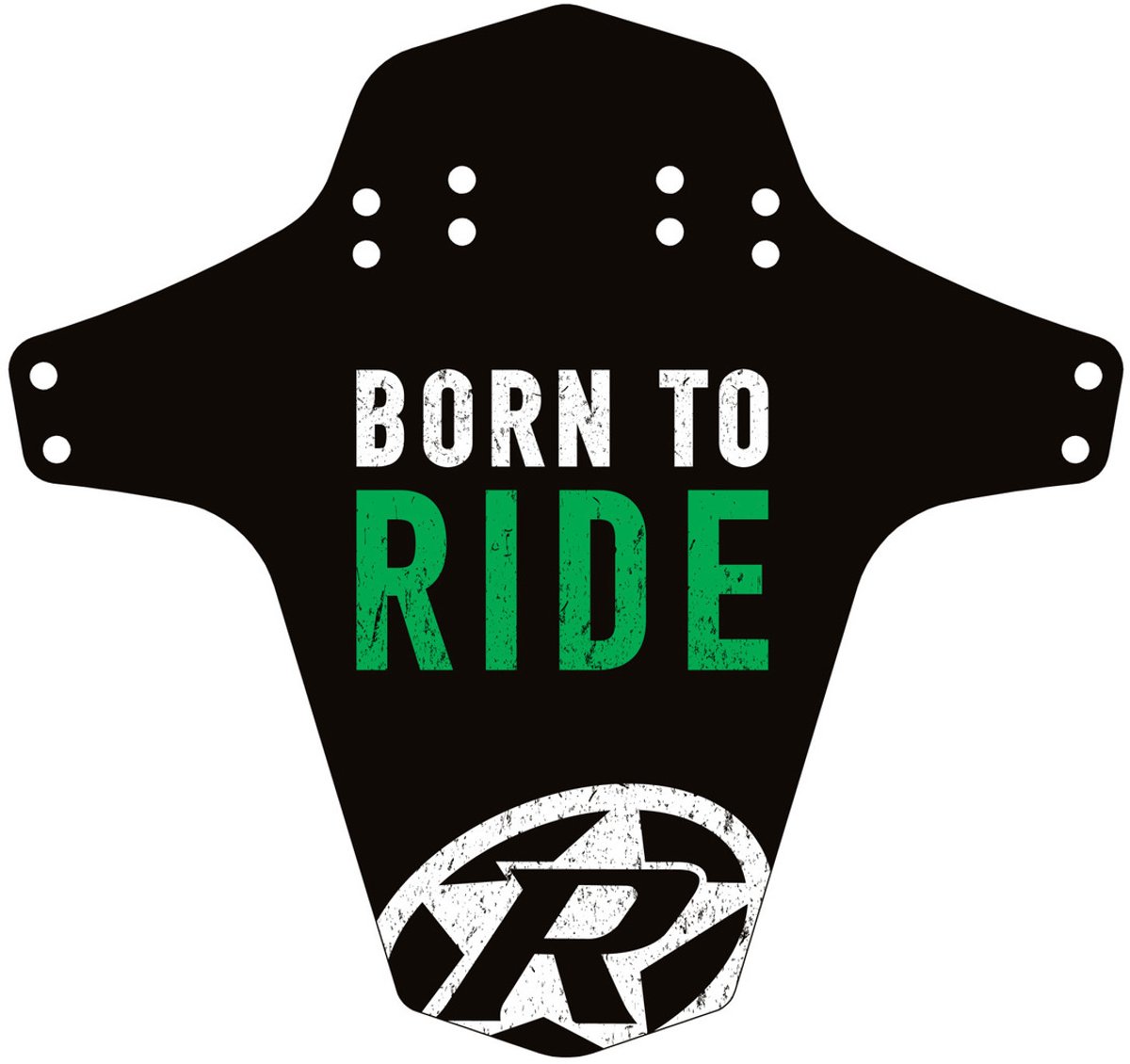 Reverse Mudfender Born To Ride Black-neon Green - UNI