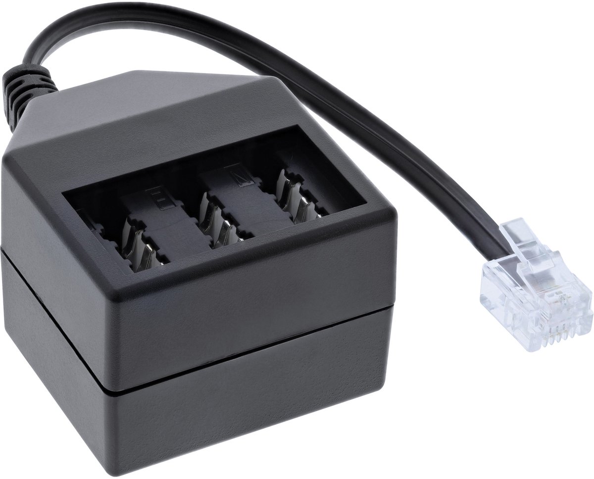 InLine® TAE adapterkabel, RJ11 (6P4C) male naar TAE NFN female